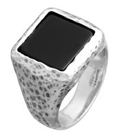 Ring Giovanni Raspini Man Uomo in Silver Onice 11643/22 - 11643/22